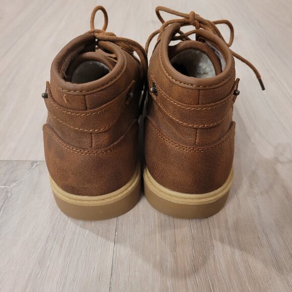 LEVI'S | Boys Faux Leather Sherpa Boots Shoes | Sz. 2 - Picture 3 of 9
